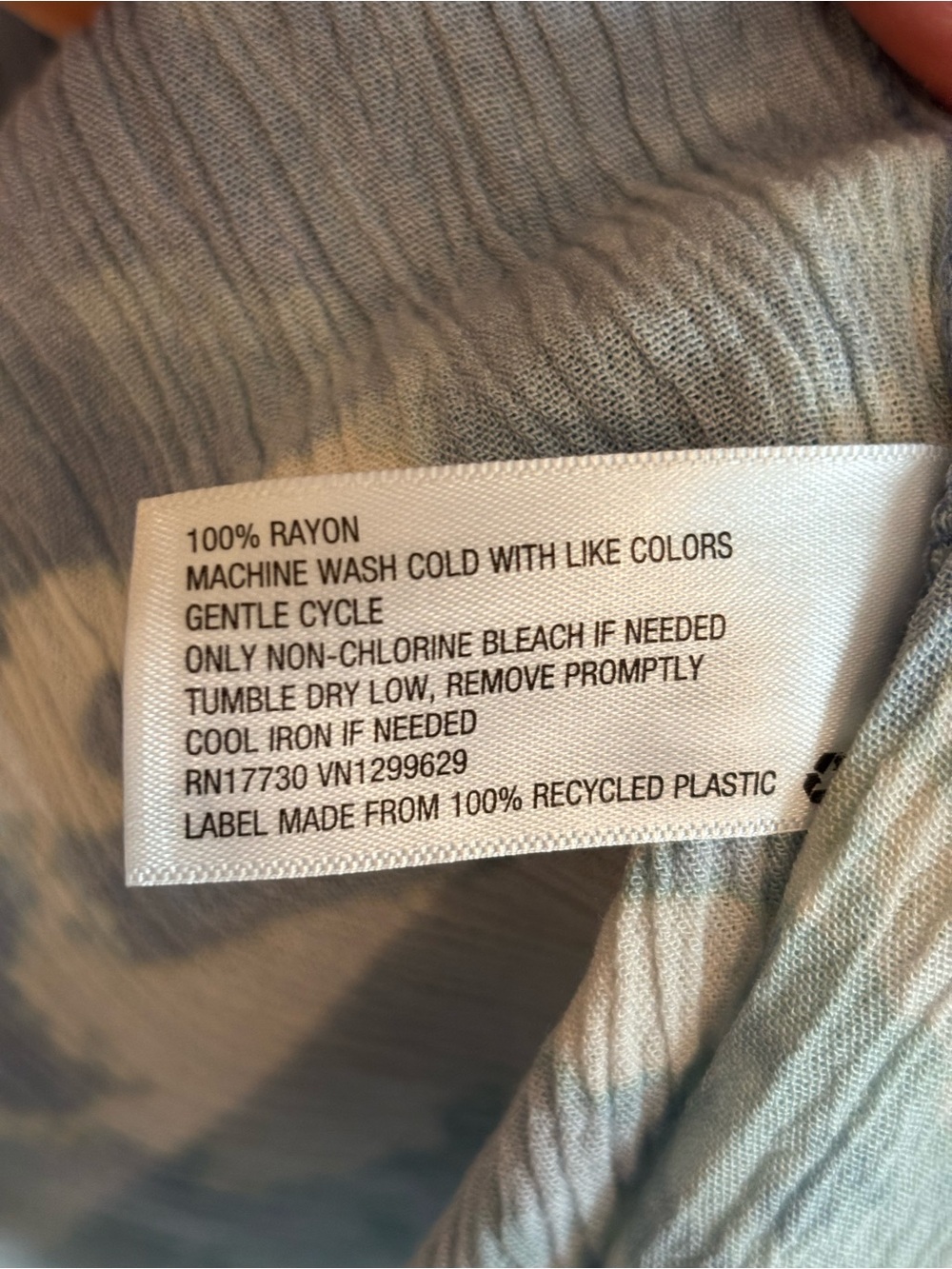 Knox Rose Blue and White Dress—size L - Picture 6 of 9